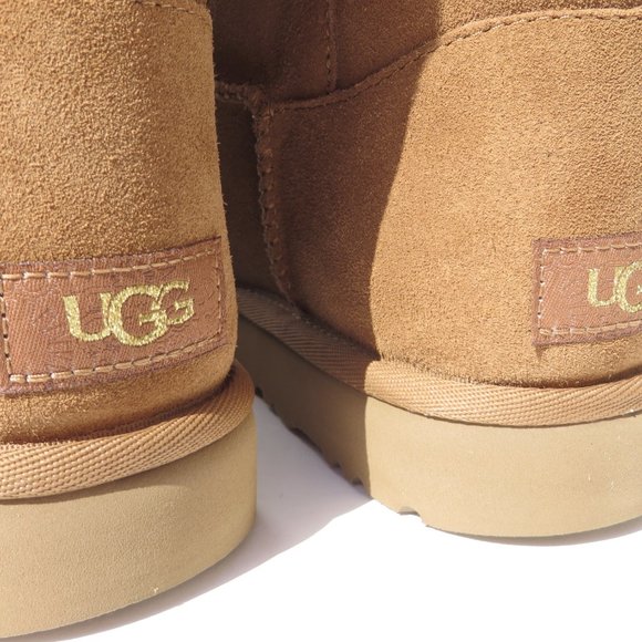 UGG Australia NEW Boots Classic Ugg Gem Mini Women's 10 CHE Chestnut NIB - Picture 9 of 14